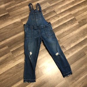 Maternity jean overalls from Motherhood
